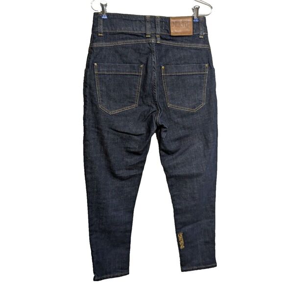 Nikita Jeans Women 27 High Waist Zippered Slits Dark Wash Blue - Picture 5 of 9